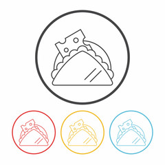 dessert line icon
