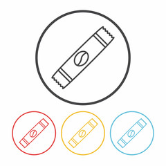 coffee bean bag line icon