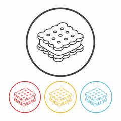 cookie line icon