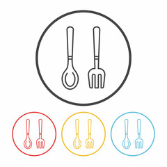 Spatula line icon