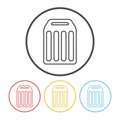 Cutting board line icon