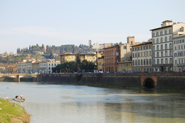 Fototapeta premium Arno River - Florence - Italy