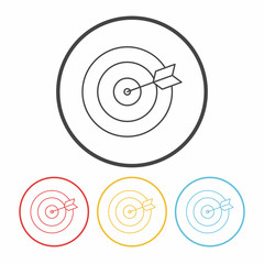 Archery line icon