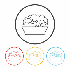 salad line icon
