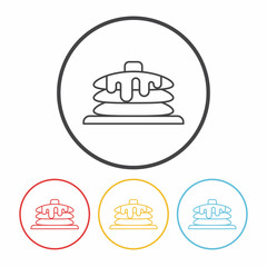 pancake line icon