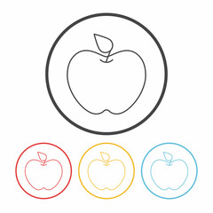 apple line icon