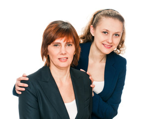 Portrait of Mother and her adult Daughter