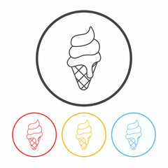 ice cream line icon
