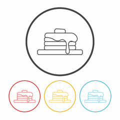 pancake line icon