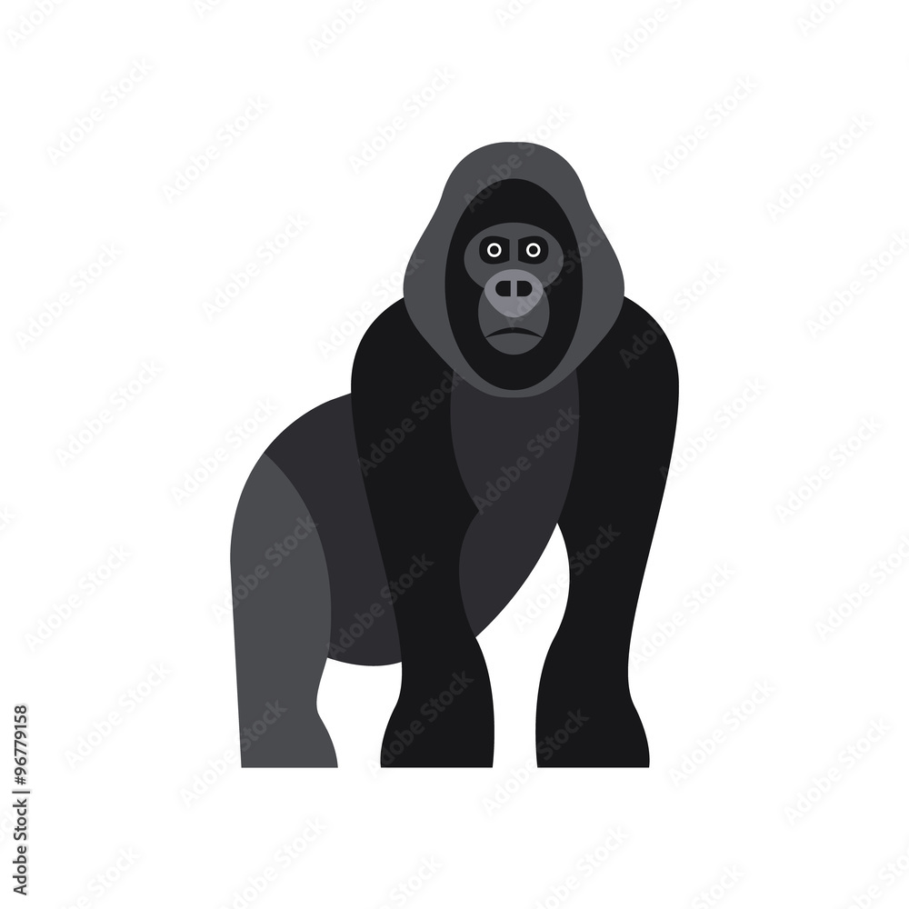 Canvas Prints cute monkey icon, logo, symbol. vector illustration