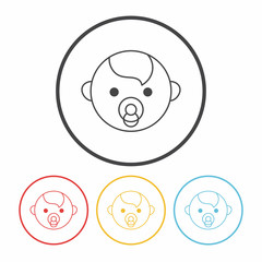 baby line icon