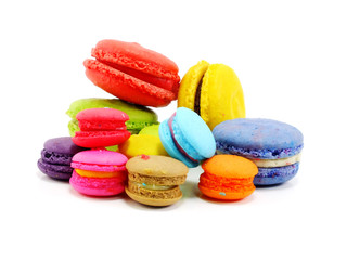tasty colorful macaroon a french sweet delicacy tasty colorful macaroon variety closeup