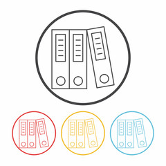 office files line icon