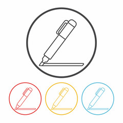 pen line icon