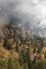 Autumn day in the mountains