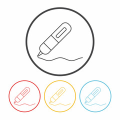 pen line icon