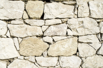 Old stone wall closeup