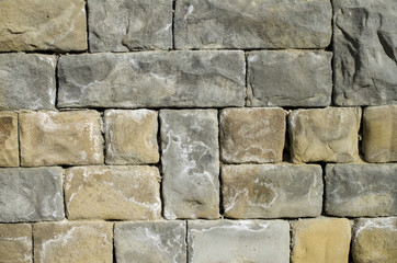 Old stone wall closeup