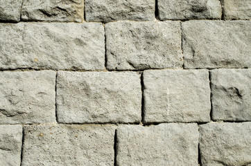 Old stone wall closeup