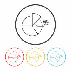 financial chart line icon