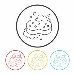 Sponge line icon