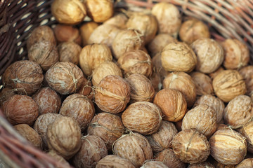 Skep full of walnuts