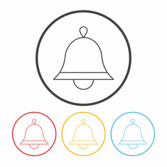 Christmas bell line icon