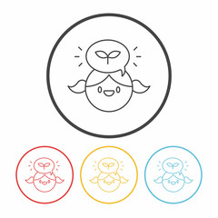 Environmental Awareness person line icon