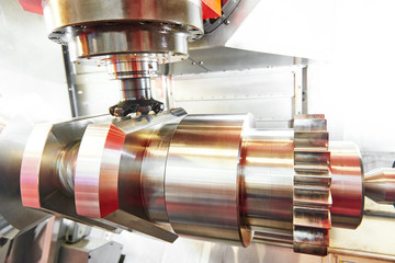 cnc metal working machining center with cutter tool