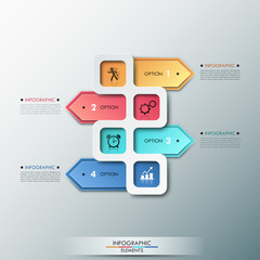 Modern infographics options banner