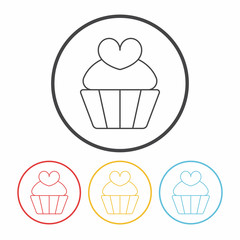 cake line icon
