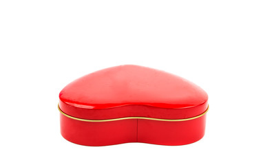 Gift box red heart