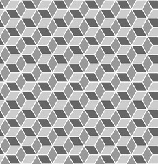 Fototapeta premium Seamless geometric texture. 3D effect.