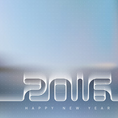 Happy new year 2016. Creative Vector greeting card design templa