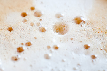 Background with coffee foam