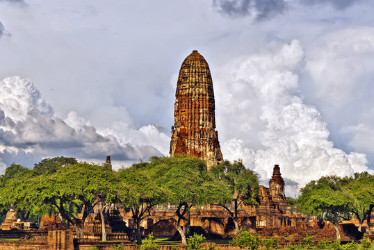 Ruins of Wat Phra Ram temple complex