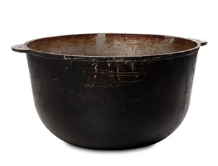Old dirty big pot