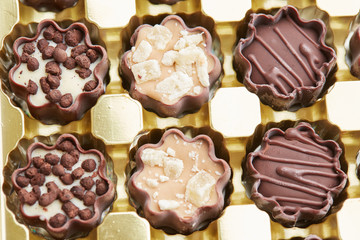 delicious chocolate candies