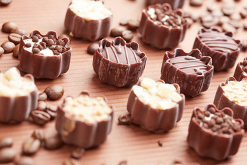 delicious chocolate candies