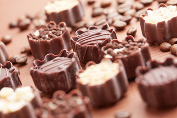 delicious chocolate candies