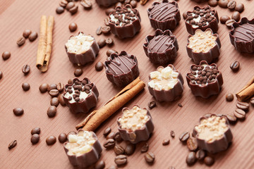 delicious chocolate candies