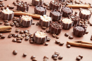 delicious chocolate candies