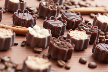 Obraz na płótnie Canvas delicious chocolate candies