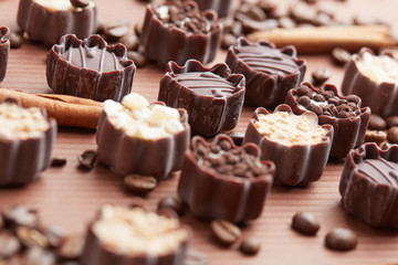 delicious chocolate candies