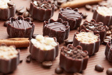 delicious chocolate candies