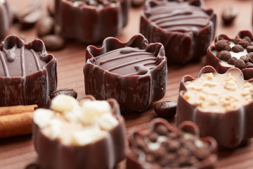 delicious chocolate candies