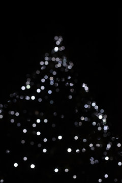 luci lucine sfocate luci natale a pois