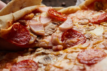 pizza close up