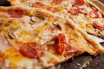 pizza close up