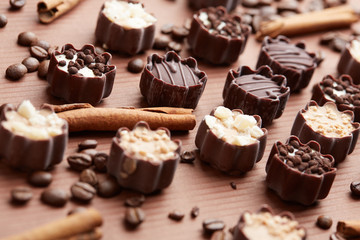 delicious chocolate candies